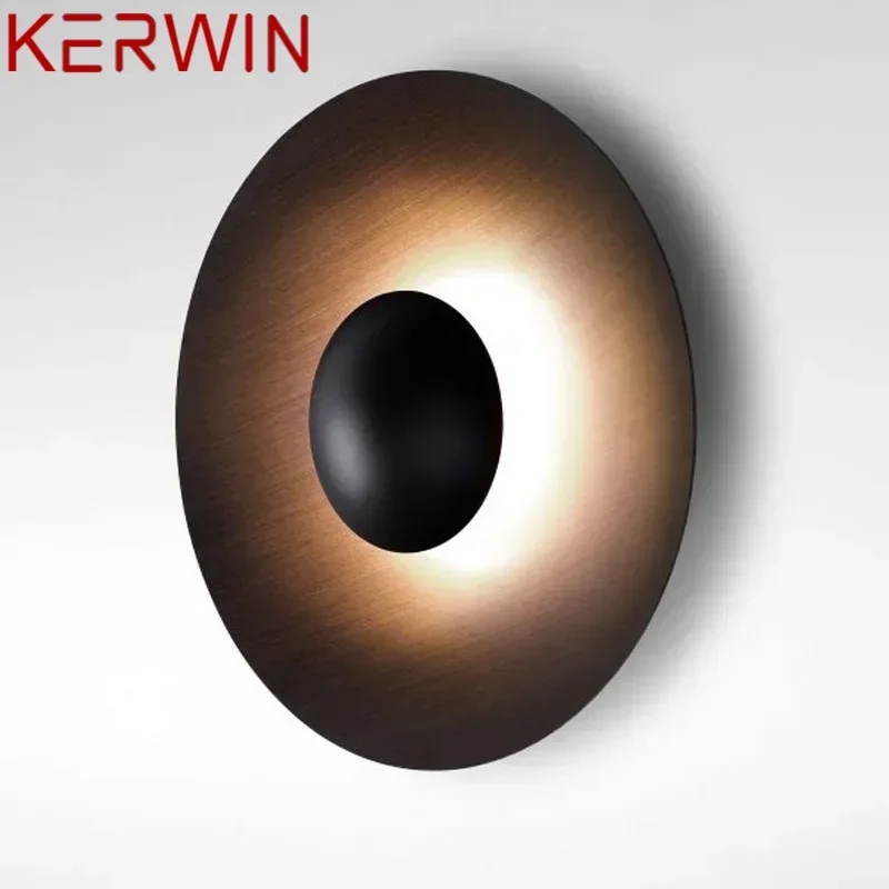 KERWIN Round Nordic Wall Lamp Aluminum Modern Fashion Sconce Light New Design For Bedroom Creative