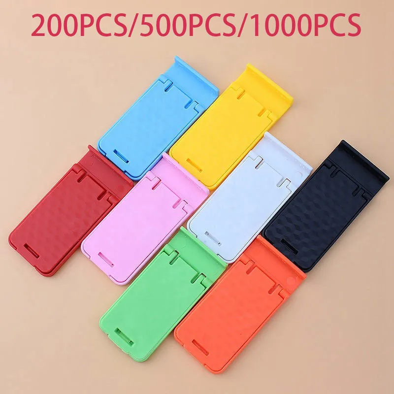 

200-1000PCS Portable Mini Mobile Phone Desk Holder Foldable Adjustable For iPhone Huawei Xiaomi Fixed Table Stand