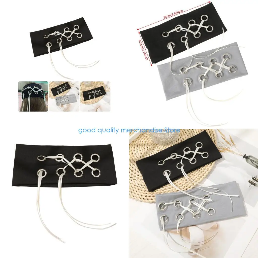 

Y5JD Fashion HipHop Stretchy HairBand Wide Headwrap Sweat Absorbent For Sports Daily Wear Soft Comfortable Street Dancing