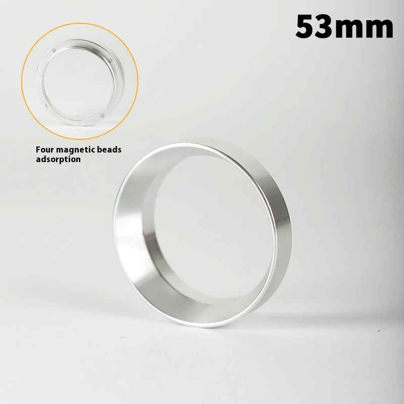 1 Stuks Zilver Zwart Koffie Doseerring Magnetische Espresso Intelligente Trechter 51 Mm 53 Mm 54 Mm 58 Mm voor Filterhouder Barista Gereedschap