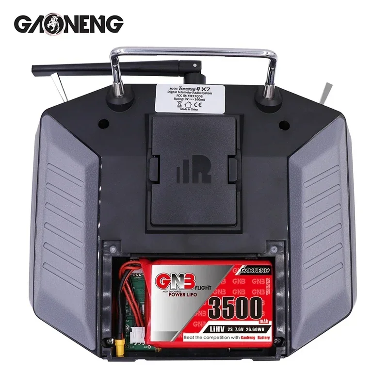 Gaoneng เดิม GNB HV 2S 7.6V 3500mAh MAX 10C แบตเตอรี่ Lipo สําหรับ Frysky Taranis QT7 เครื่องส่งสัญญาณ TX รีโมทคอนโทรล RC อะไหล่