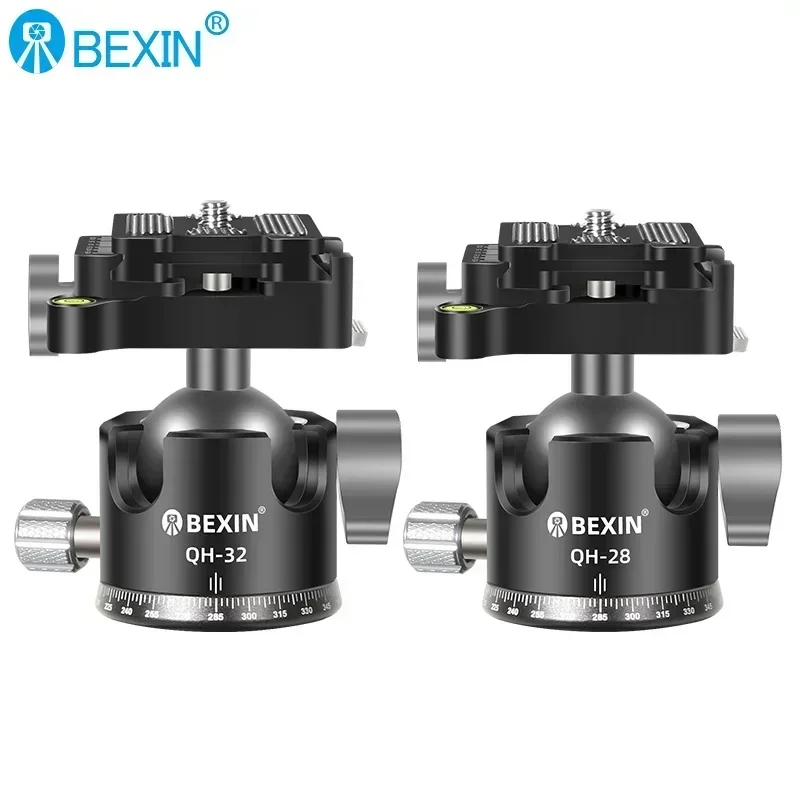 28mm/32mm Low Profile Tripod Ball Head All Full Metal CNC Panoramic Camera Tripod Head,with 1/4