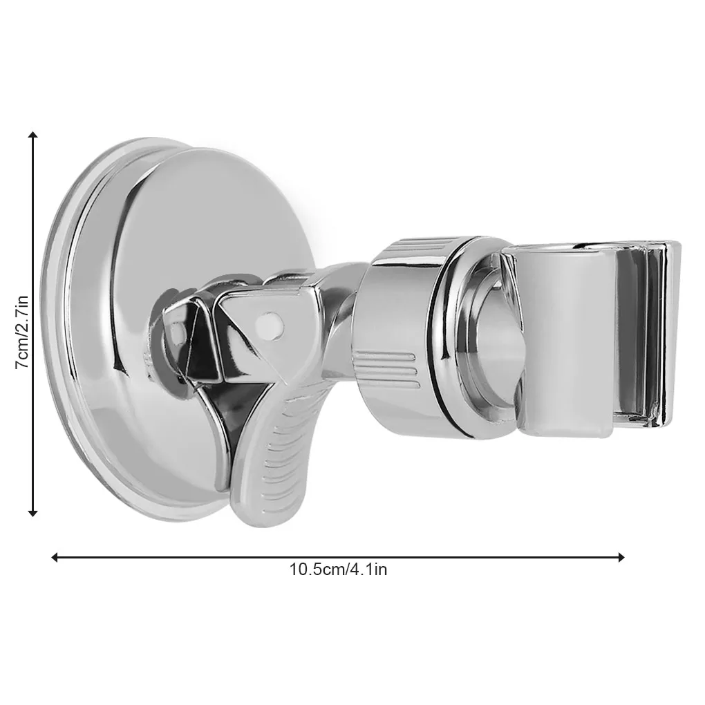 Universal Adjustable Hand Shower Holder Suction Cup Holder Full Plating Shower Rail  Holder Bathroom Bracket Stable Rotation