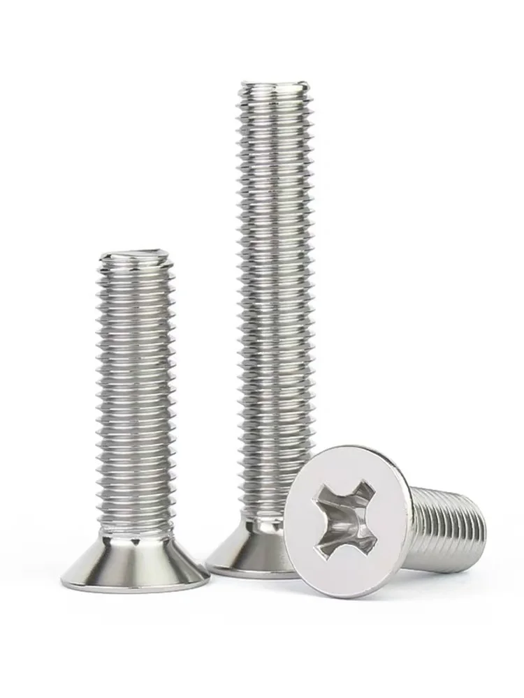M2 M2.5 M8 Marine Grade A4 316 Stainless Steel Countersunk Phillips Screws Machine Screw Bolts