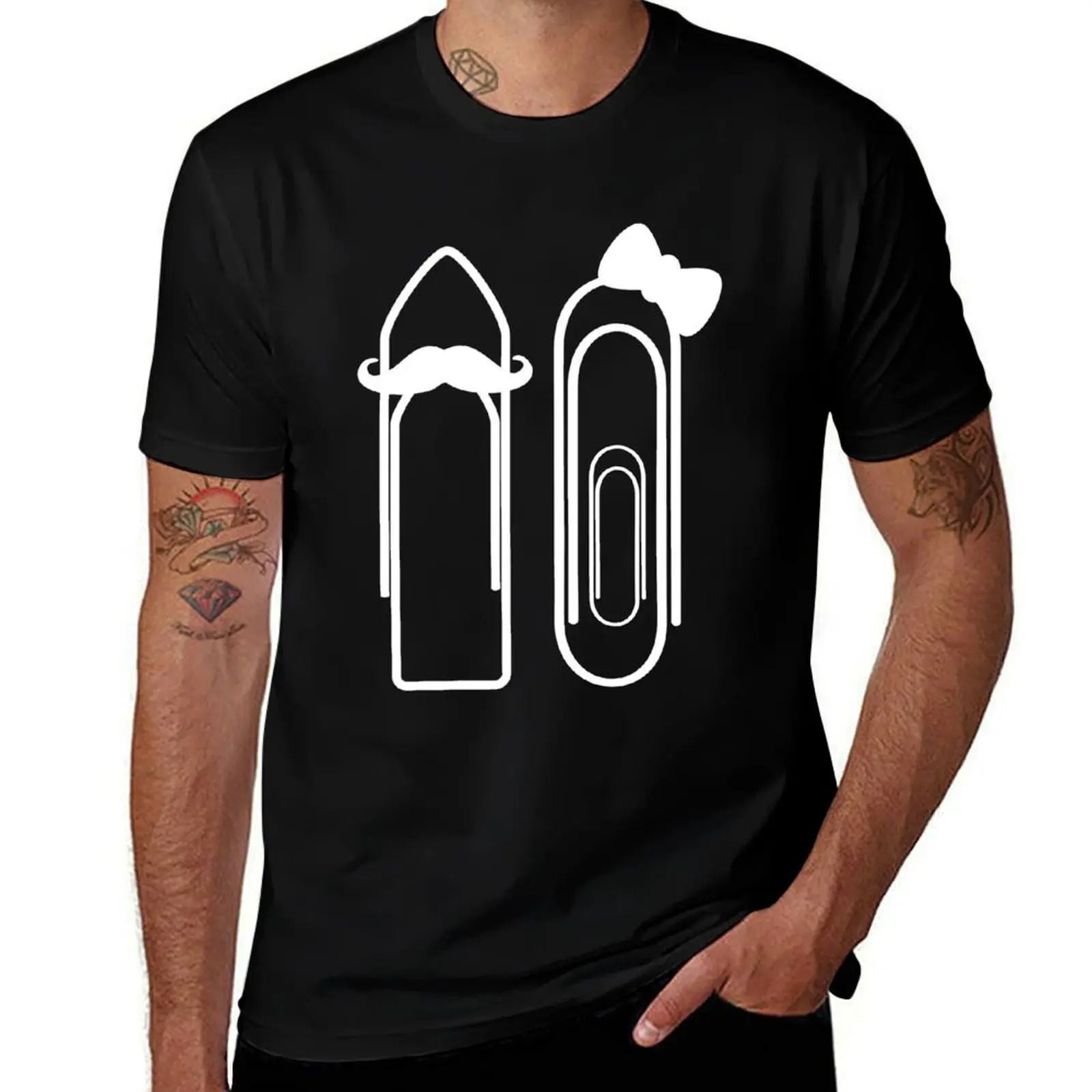 

Expectant Parents / Pregnant Paperclip T-Shirt man t shirt cotton high quality t shirts for man graphic funny