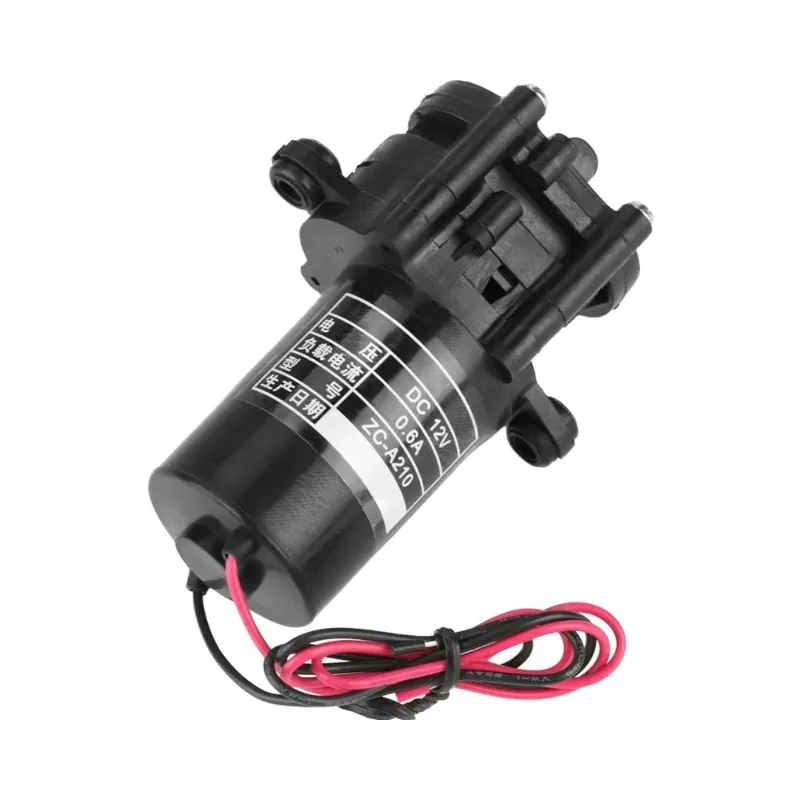 Mini 12/24V DC Plastic Diaphragm Pump Self-Priming Water Circulation Intelligent Hydraulic Tool 1.6L/min 30psi ZH