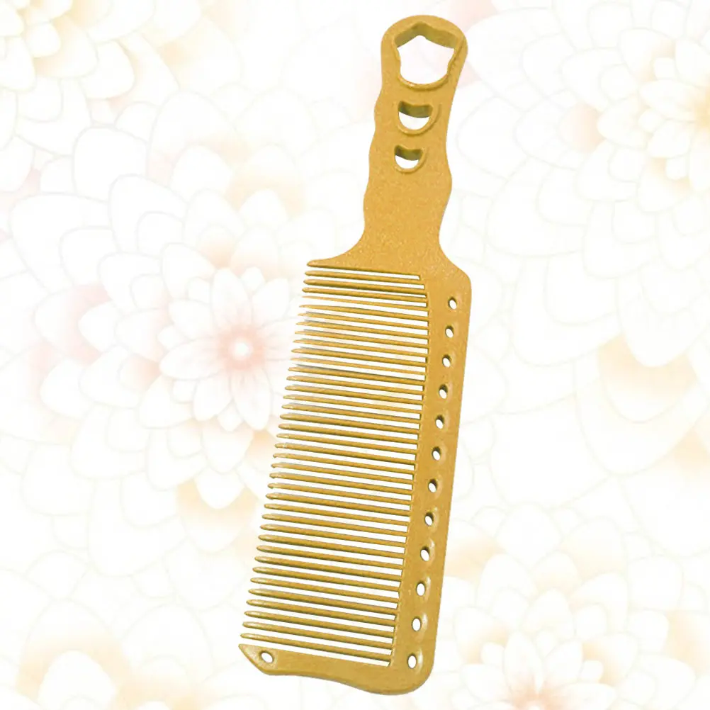 Resin Hair Cutting Comb Yellow Professional Anti- Lightweight Hair Shearing Tool Haircut Supplies Accessories for Men view 4