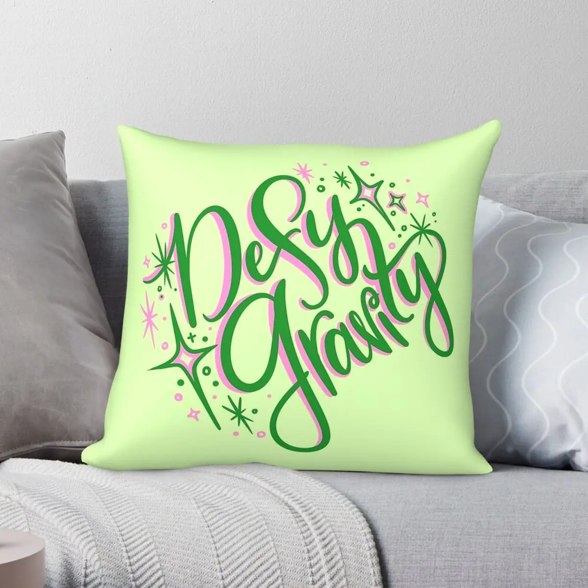 Wicked Defying Gravity Square Pillowcase Polyester Linen Velvet Pattern Zip Decor Sofa Cushion Cover 45x45