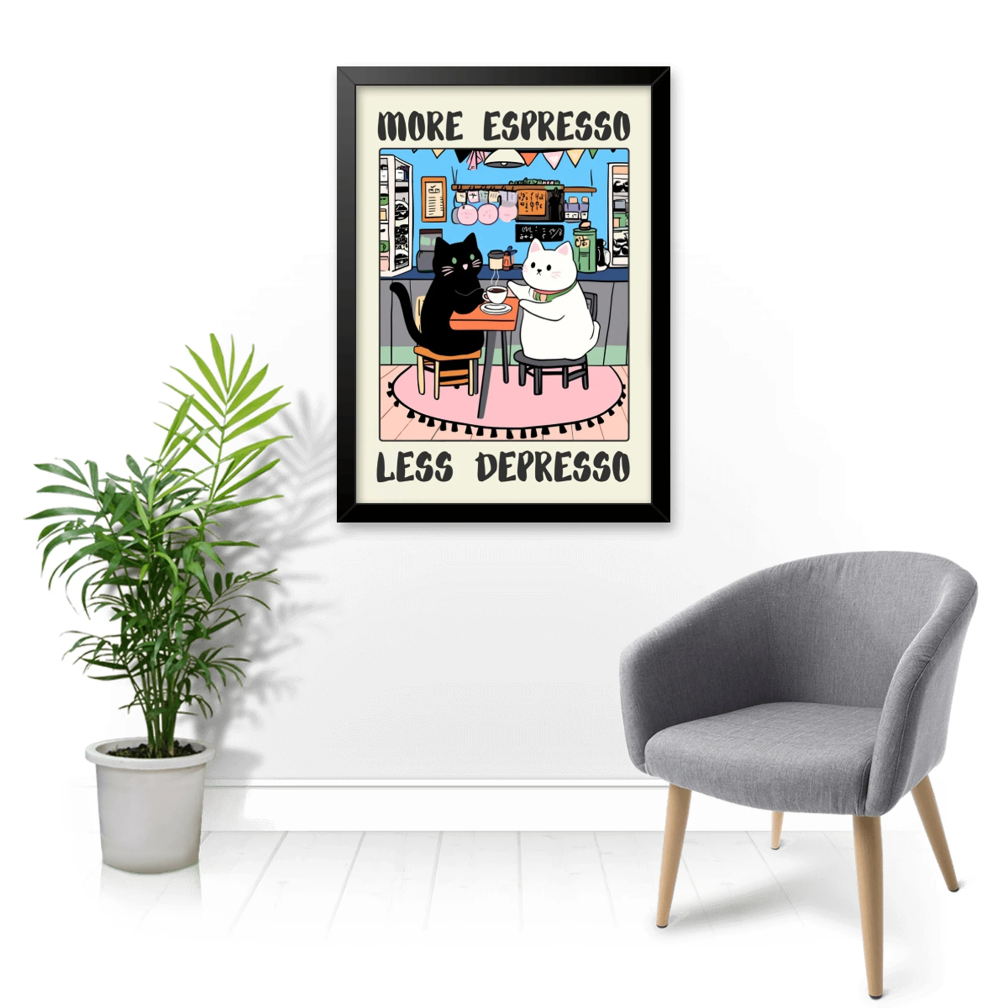 Modern More Espresso Less Depr - огляд і ціна Home Decor Cat