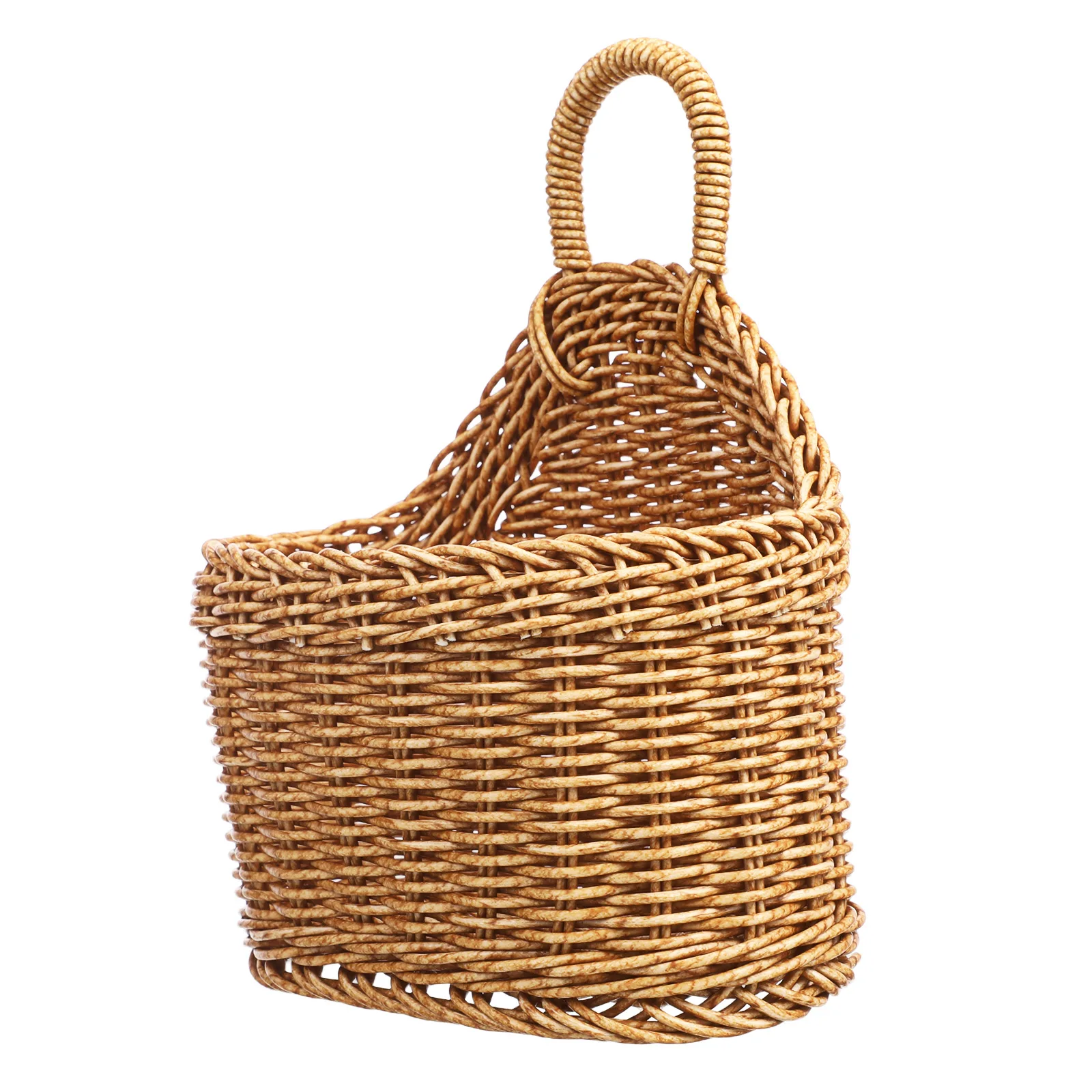 سلة تخزين المطبخ المنسوجة سلة معلقة بلاستيك قوي الثوم والزنجبيل صندوق تخزين البيض حامل سعة كبيرة