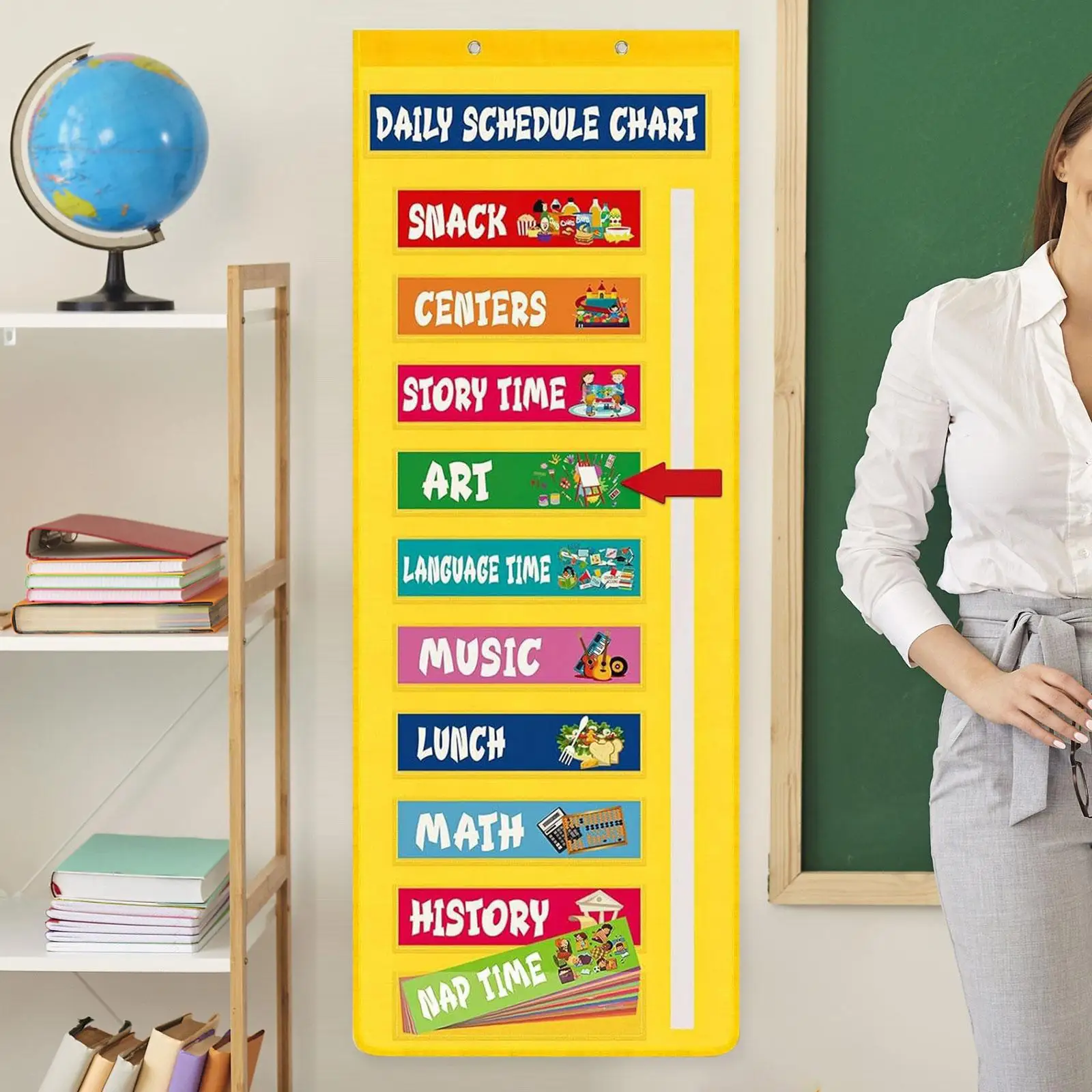 

Daily Schedule Pocket Chart Morning and Afternoon Class Schedule for Daycare