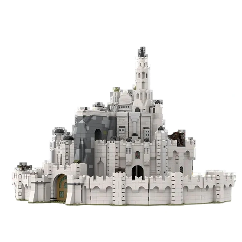 4337PCS Ring Movie Series The White City MOC Building Block Castle Model Assembly Bricks Toy For Children Gift MOC-104144