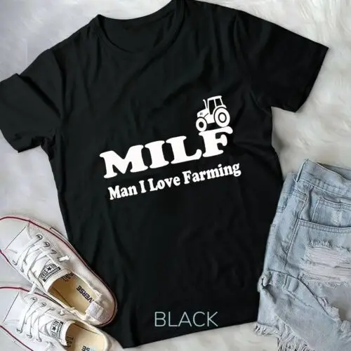 Mens Man I love Farming Shirt MILF T-Shirt Unisex T-shirt