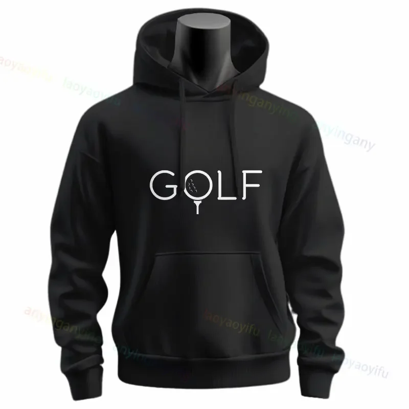 Just A Boy Who Loves Golf Club Golfer Golfing Graphic Design Hoodie Casual Long Sleeve Sportswear for Fall & Winter Sweatshirts