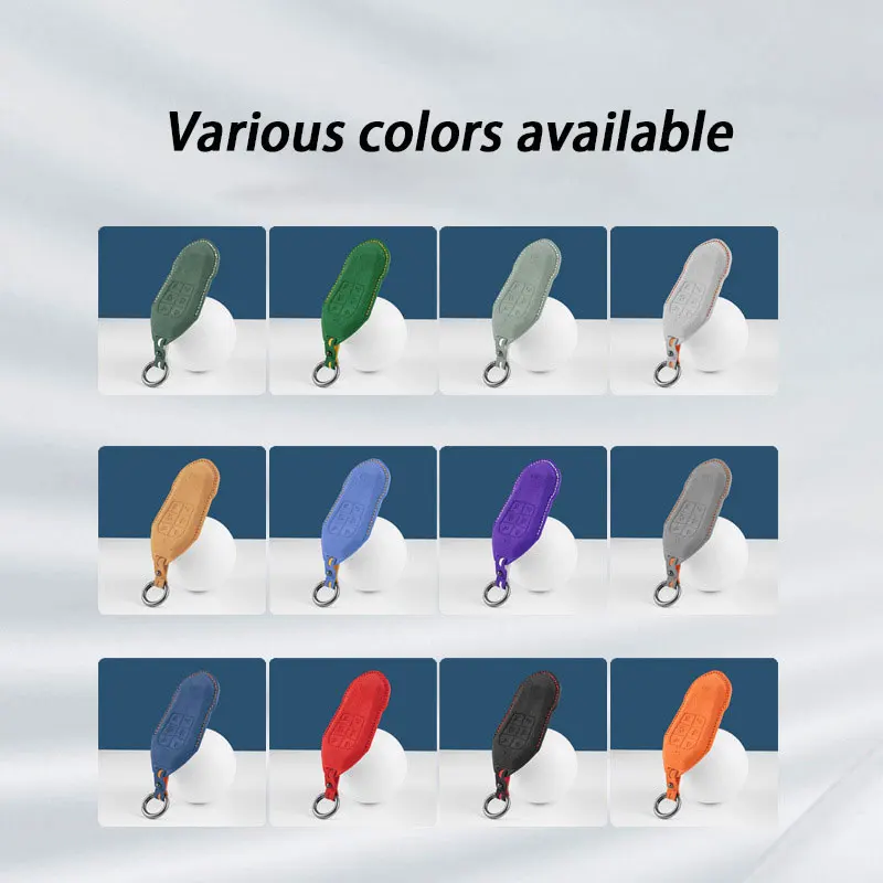 Suede Leather Key Cover for Xiaopeng Xpeng X9 Anti-Wear Protection Case 3D Key Holder Simple Style