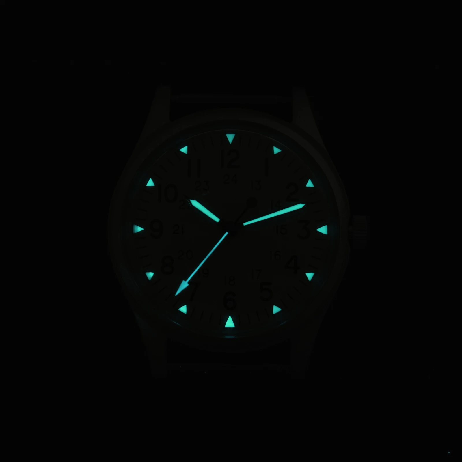 Militado ML07 Vintage Quartz Watch VH31 Movement Wristwatches Bubble Crystal With High Clear AR Coating Luminous 36mm Watches image 5
