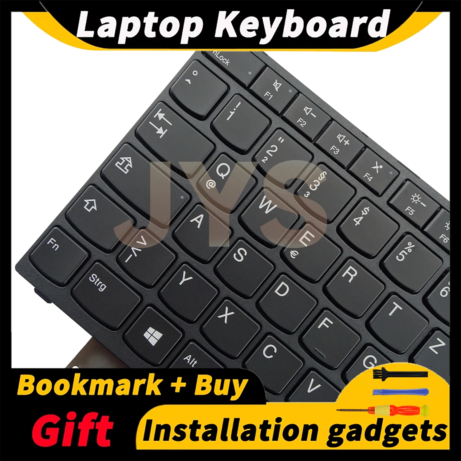 For Lenovo ThinkPad T15 Gen1 Gen2/P15S Gen2 Laptop Keyboard with Backlit German Layout Keyboard Internal 5N20V78918 Black