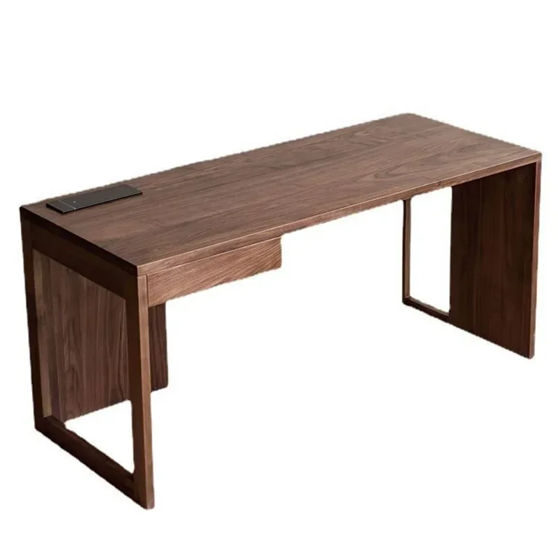 

Modern Simple All Solid Wood Desk Book Chair North American Black Walnut Office Computer Desk