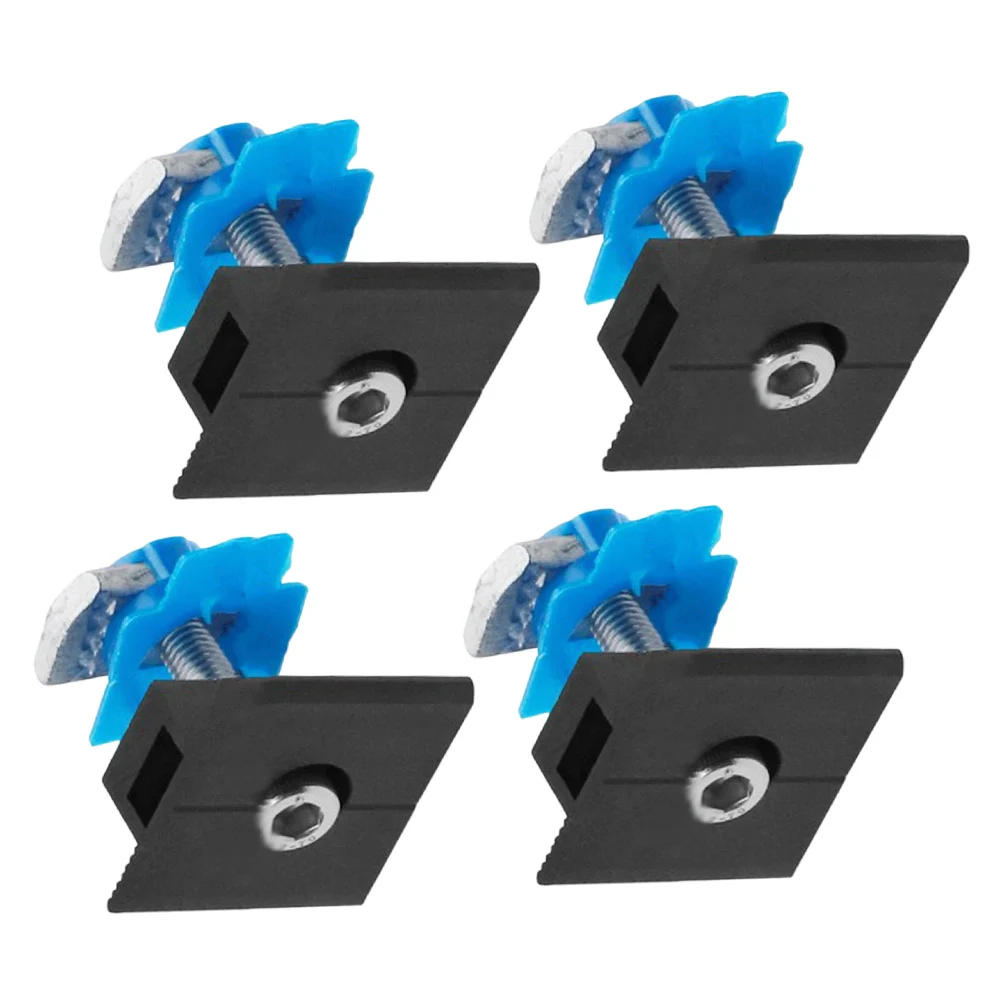 Solar Bracket Clips 4pcs Aluminum Alloy with Wing Nuts Offering Strong Grip and Stability for Solar Panel Systems