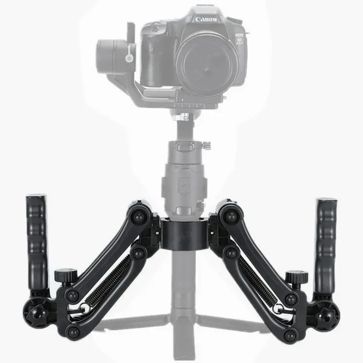 Braccio di sostegno cardanico a doppia impugnatura a molla a 3 assi per gru ZHIYUN 2 DJI Ronin S MOZA AIRCROSS Smooth 4 OSMO mobile 2 AK2000 AK4000