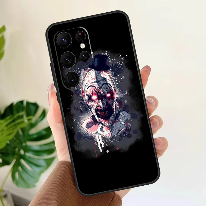 Horror Movie Terrifier Case For Samsung Galaxy S22 S21 S23 Ultra Note 20 S8 S9 S10 Note 10 Plus S20 FE Back Cover