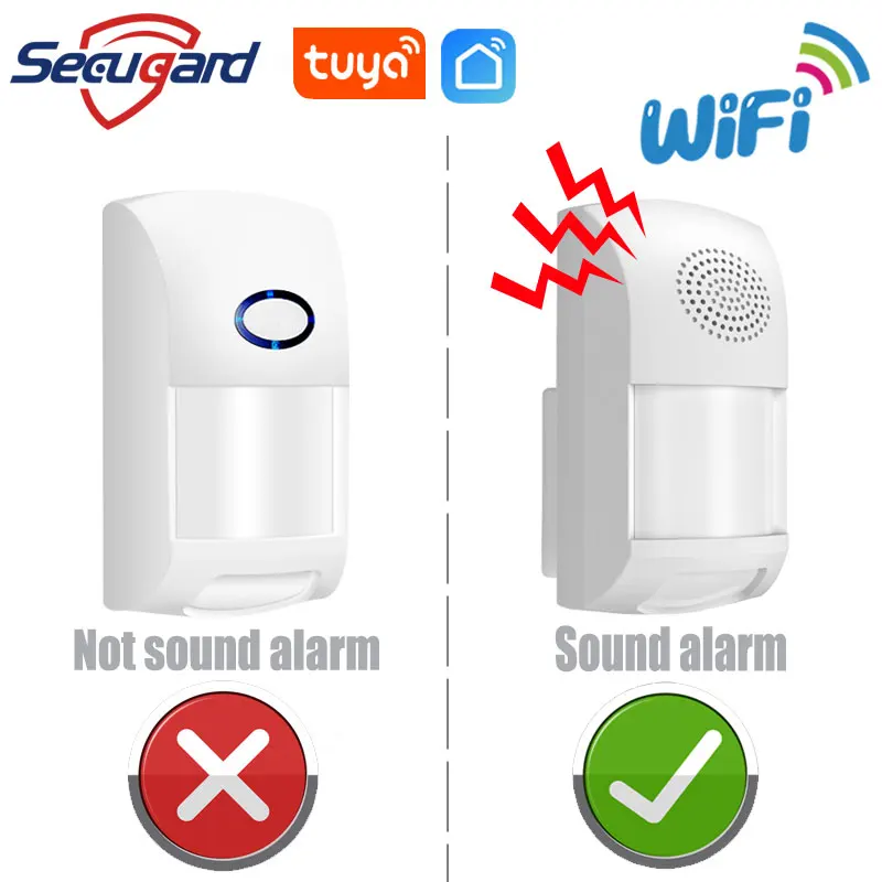 WiFi Infrared Detector Tuya Motion Sensor 25kg Pet Immune Detectors Alarm Smart Life APP Push Message Compatible Alexa Google