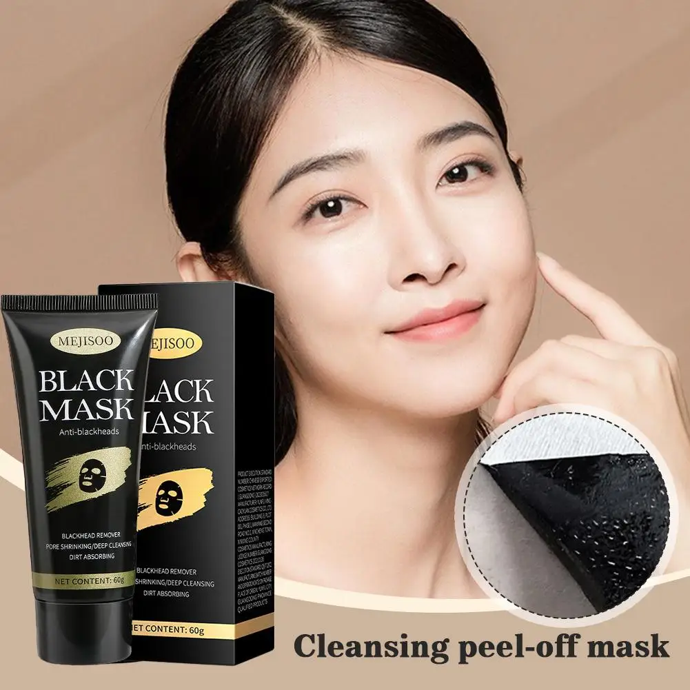 Masker Penghilang Komedo – Masker Wajah Peel-Off Arang Untuk Semua Jenis Kulit |   Pembersihan Mendalam Untuk Pori-pori, Jerawat, Dan Komedo Un S3M7