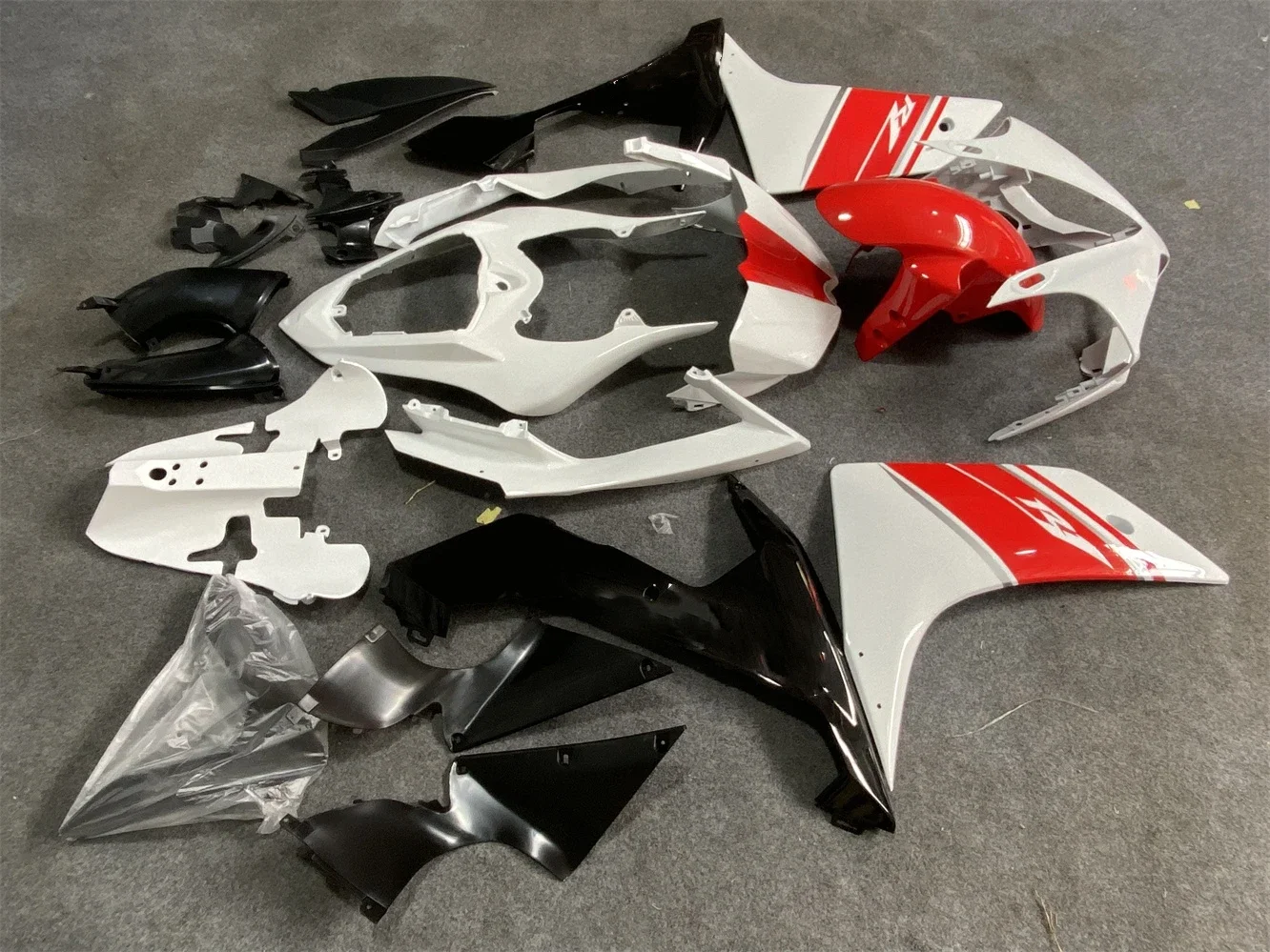 Motorcycle fairing for Yamaha R1 2007 2008 Red & White Series Body Shell Kit Motorcycle Shell Motorcycle Accessories