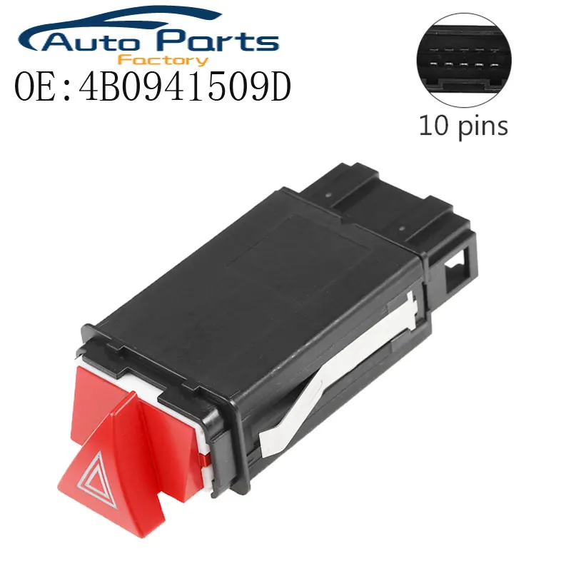 New Emergency Hazard Warning Light Flasher SwitchTurn Signal Relay Control Switch For Audi A6 4B0941509D 4B0941509K,4B0941509C