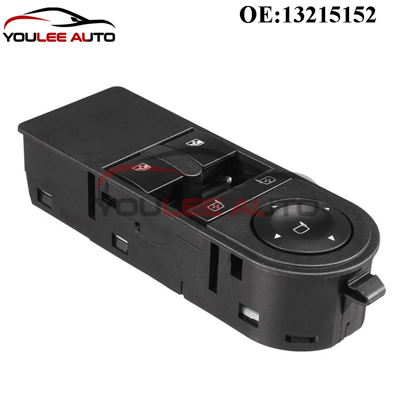 New 13215152 13228879 13183679 13228706 Power Master Window Control Lifter Switch For Opel Astra H Vauxhall Zafira MK Auto Parts