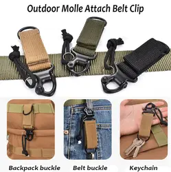 Titular tático Ganchos para Mochila, Anexar Belt Clip, Outdoor EDC Fecho, Webbing Strap, Quickdraw Carabiner, Water Bottle Hanger