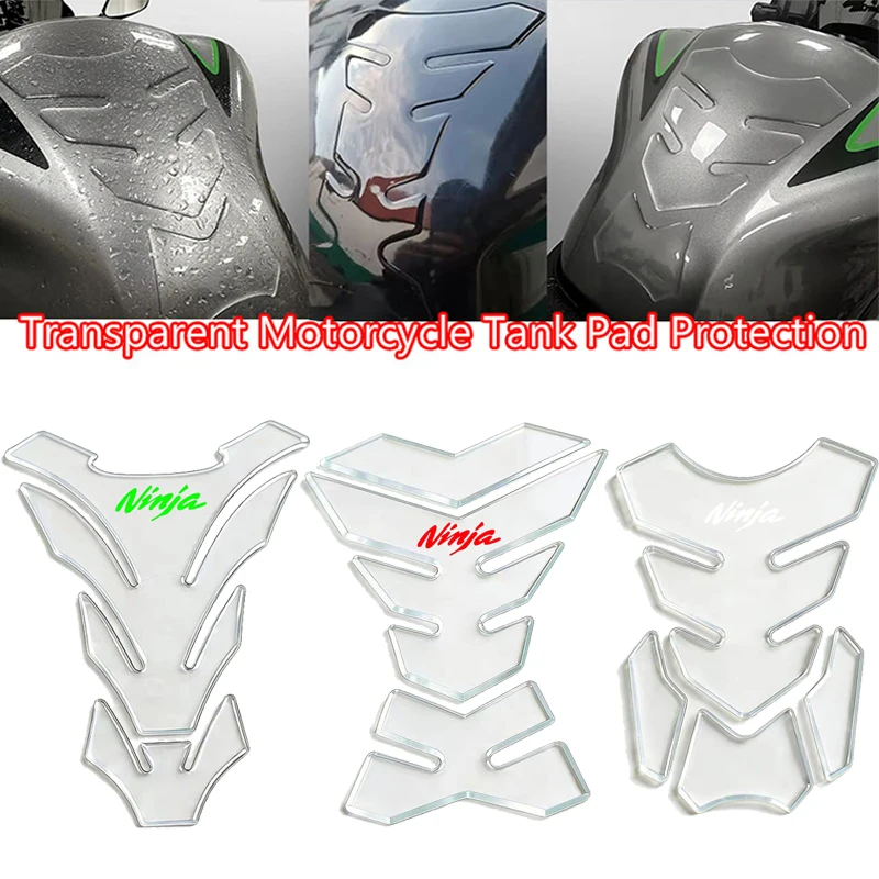 

Прозрачная накладка-протектор из смолы для топливного бака мотоциклов Kawasaki Ninja 500, 650R, 1000, Ninja 1000SX, ZX14R, Z900RS