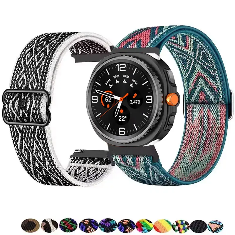 

Adjustable Nylon Strap Watchband For Samsung Galaxy Watch 8 SmartWatch Sport Bracelet Samsung Galaxy Watch 8 classic Accessories