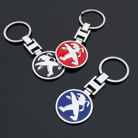 1Pcs Car Emblem Keychain Metal Key Ring Accessories For Peugeot 206 307 308 207 3008 208 407 508 2008 5008 301 406 408 607 4008