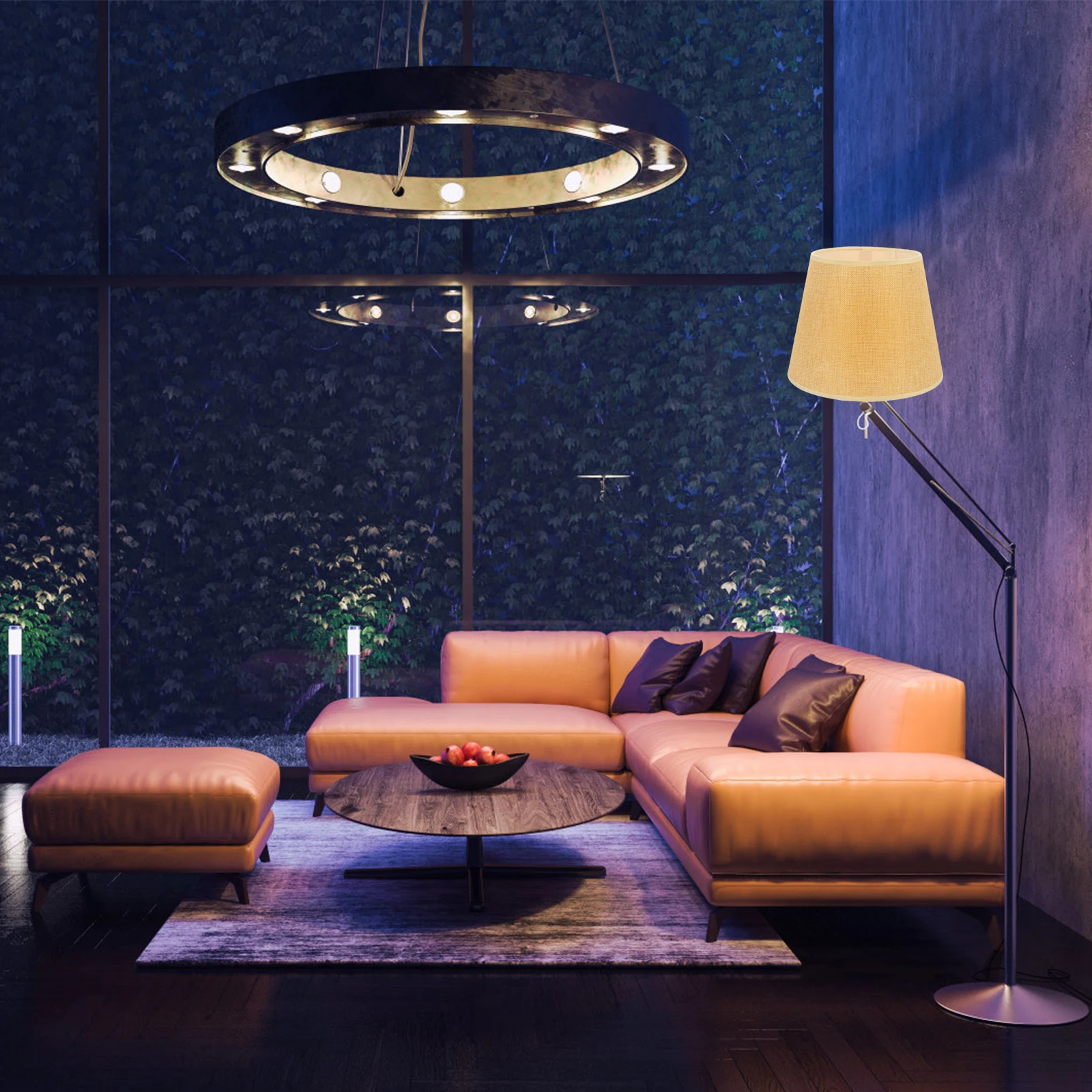 

Cloth Lampshade Housing Iron Cover Bedside Table Fabric Shades Protector Wall Lamp Light Dust Proof Warm Diffuse Mood