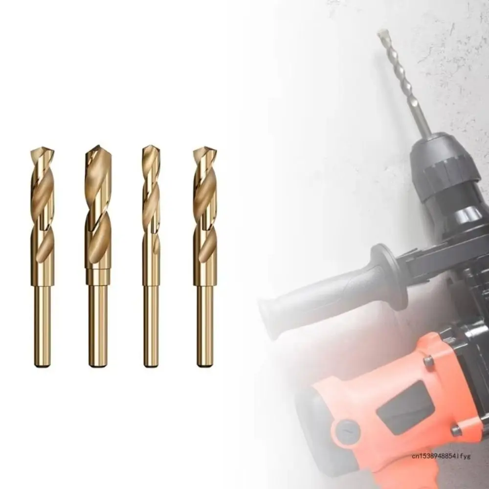 Portable 12mm-35mm Twist Drill Spiral Round Shank Cobalt Reduced Shank Drills Multi-function HSS Metal Hole Opener