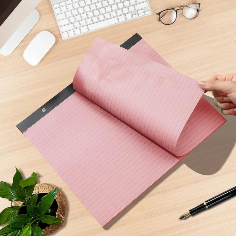 (5 Pads 11 x 9.5 Legal Pads College Ruled Notepad, Colored Lined Paper Pads, 50 Sheets/Pad, Colors Pastel Writing Pads Sch