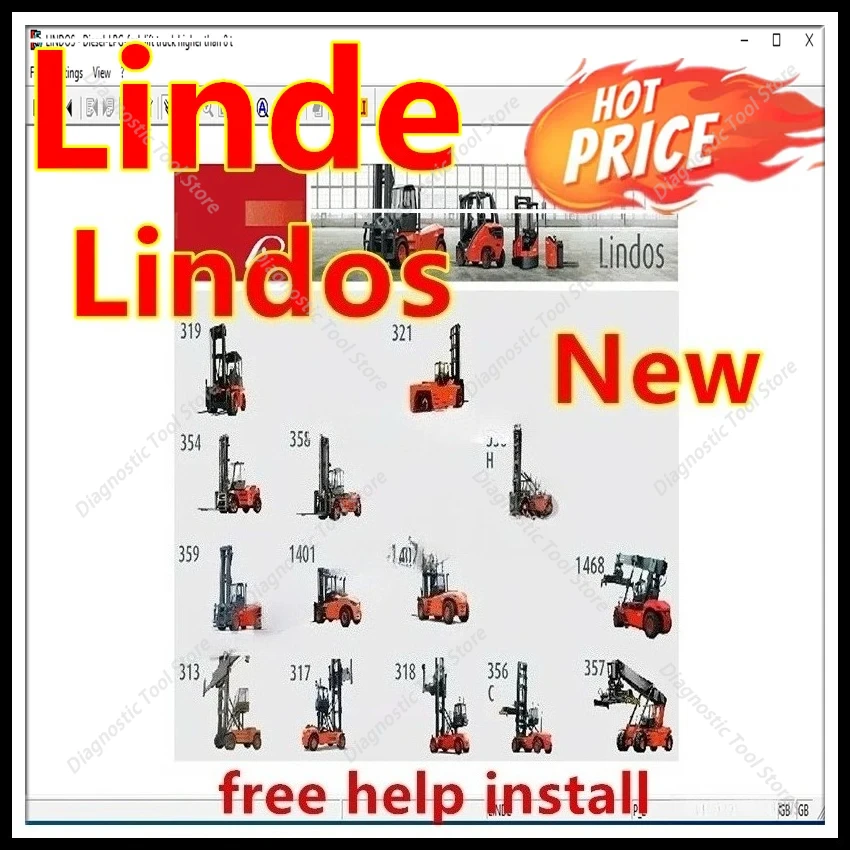 Newest FOR Linde Lindos 2014 Parts Catalog EPC For Linde ForkLift Trucks + free help install