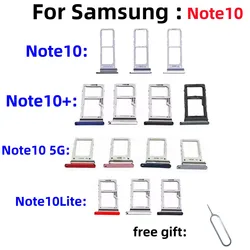 SIM Card SD Card Tray chip slot drawer Holder For Samsung Galaxy Note10+ note10Plus note10Lite SM-N770F/DS SM-N9750 tray Slot