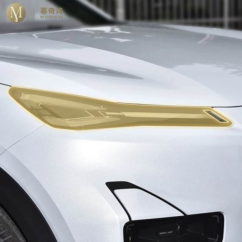 

MUQSHI Pre cutting Car Exterior Headlights PPF transparent protective film TPU scratch resistant film For Deepal S05 2023-2025