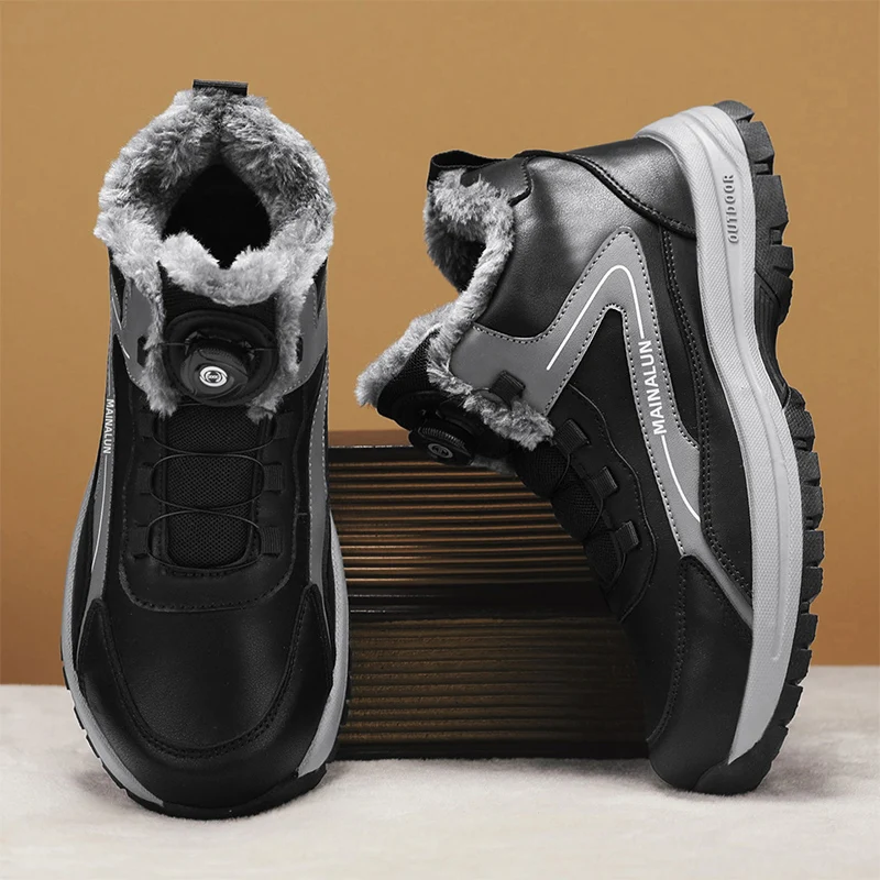

MAEDEF Thermal Winter Boots for Men Warm Lined Snow Boots 2025 Lightweight Comfortable Outdoor Anti Slip Non-Skid Work Shoes