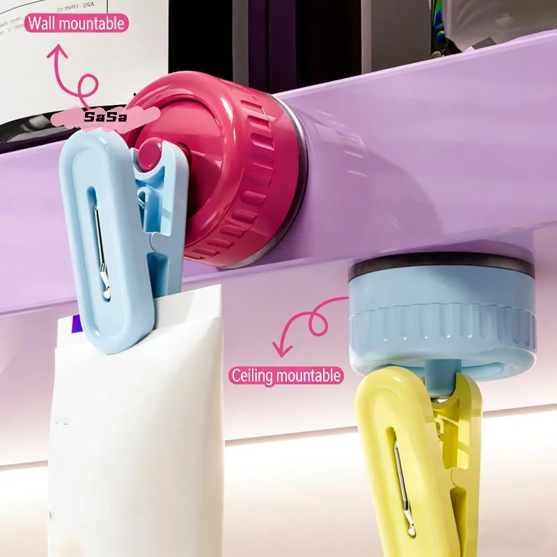 S-Waterproof Rotating Suction Cup Storage Clip No Drill Seamless Hook Glove Hanger Strong Load Bearing Holder Organizer Bath