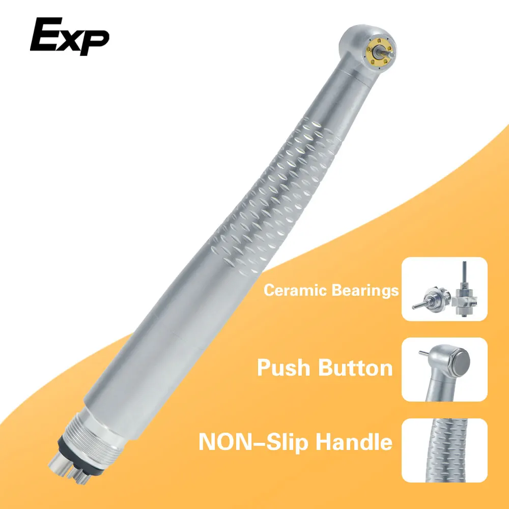 Exp 5 LED High Speed Handpiece Dental Air Turbine Polishing Tool With Light 2/4 Hole Push Button Dentist Tooth Repair Material