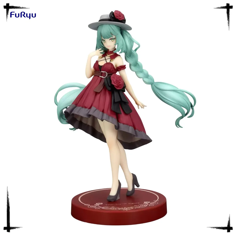 figurine-originale-furyu-trio-try-it-hatsune-miku-en-robe-de-sortie-version-rouge-vocaloid-19-cm-decoration-de-bureau-anime-cadeau-d'anniversaire