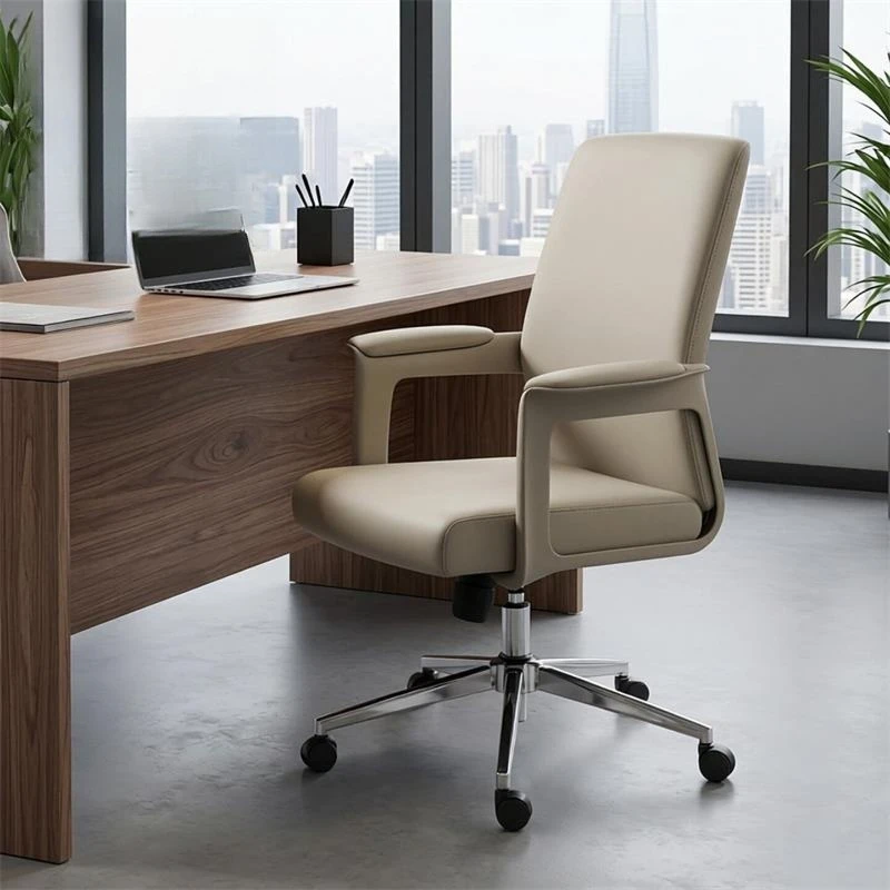 Computer Rolling Office Chair High Back Leather Office Chair Luxury Study Ergonomic Designer Chaise De Bureaux Home Furniture