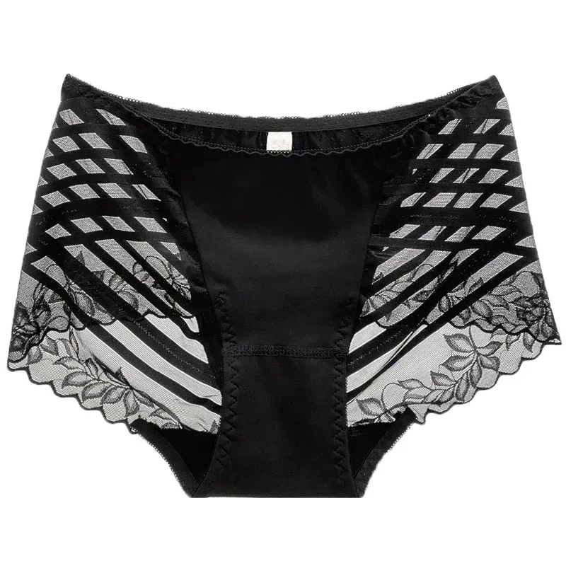 Sexy Spitze Nahtlose Hohl Frauen Unterwäsche Transparent Weiche Atmungs Mittleren Taille Weibliche Höschen Hohe Elastizität Dünne Breifs