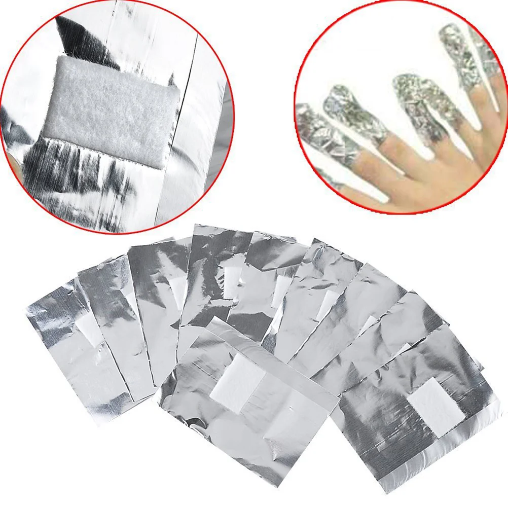 

200pcs Nail Polish Remover Pads Nail Wraps Soak Off Gel with Cotton Pad nail remover nail wraps pad