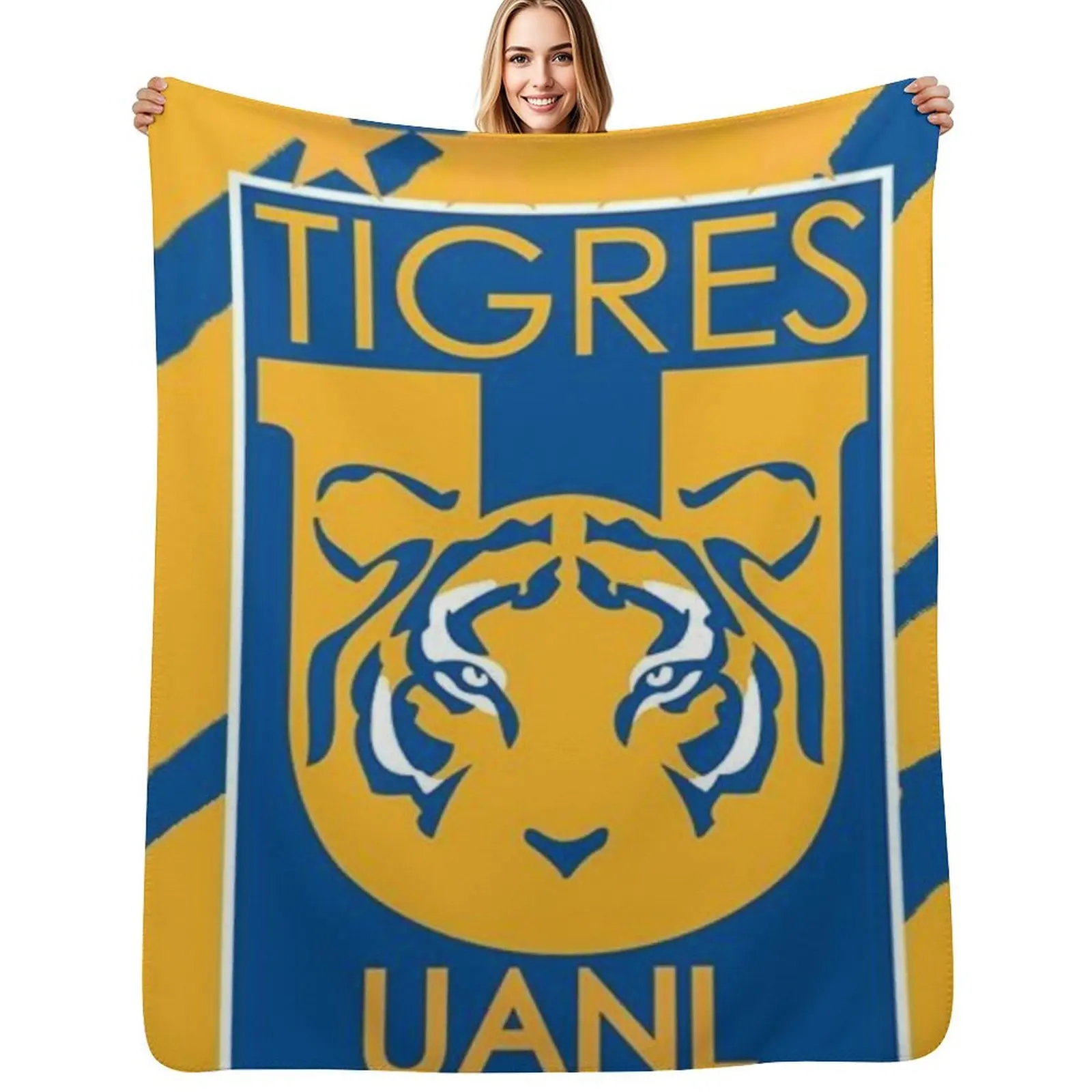 

tigres uanl Throw Blanket Multi Use Warm Blanket for Living Room Bedroom