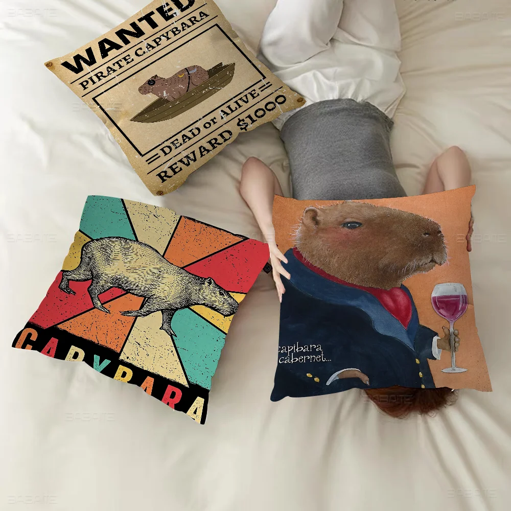 

Capybara Animals Pillowcases Home Bedding Decorative Pillow Cover Wedding Super Soft Pillow Case