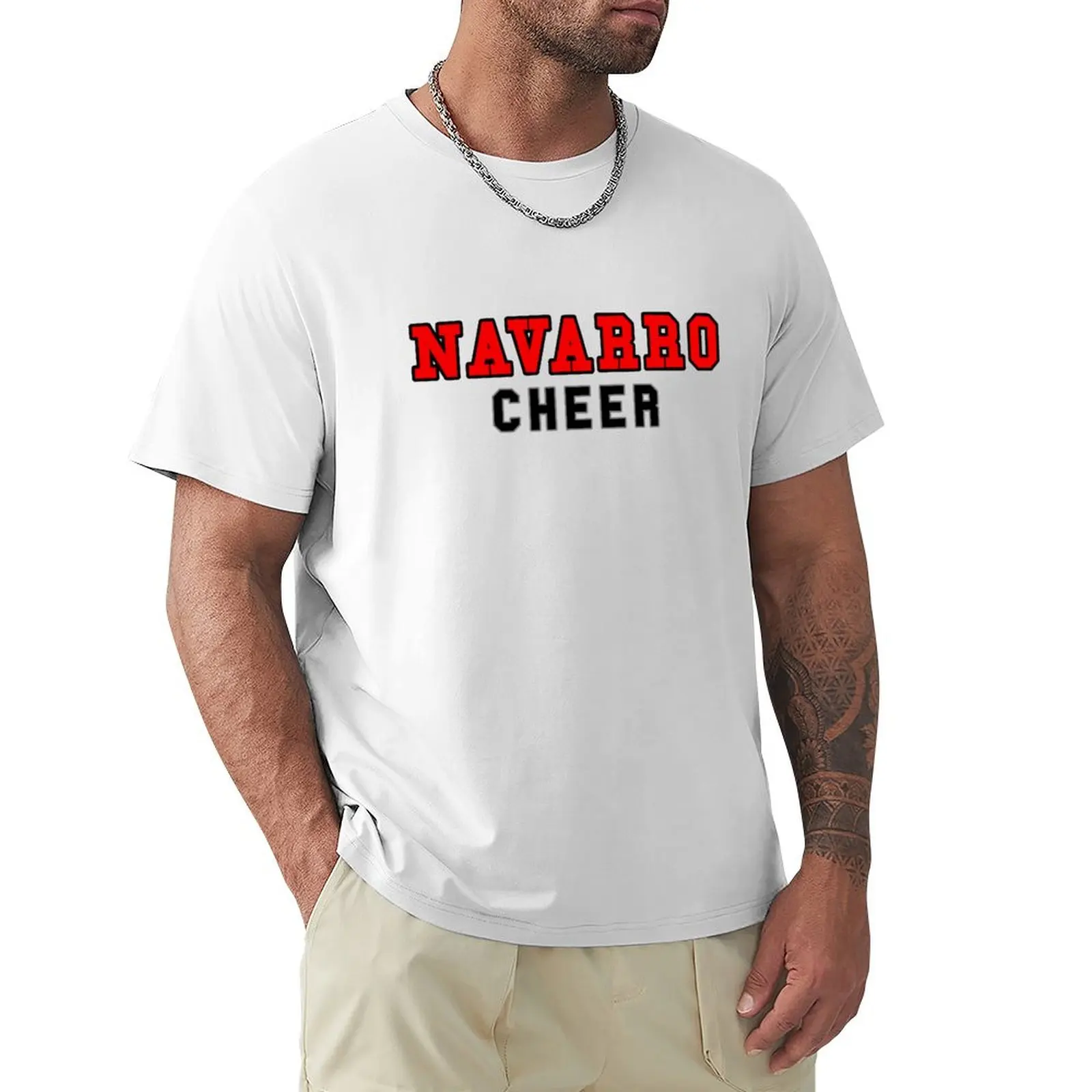 Navarro Cheer T-Shirt oversized sublime funnys tees men graphic t shirts